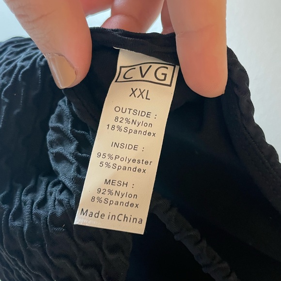 Constantly Varied Gear CVG Butterfly Back Bra in Black Athlete Armour Fabric XXL - Picture 8 of 8